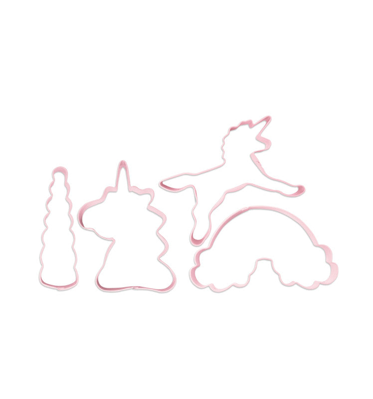 Set of 4 unicorn cutters