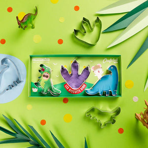 Conjunto de cortadores dinossauro