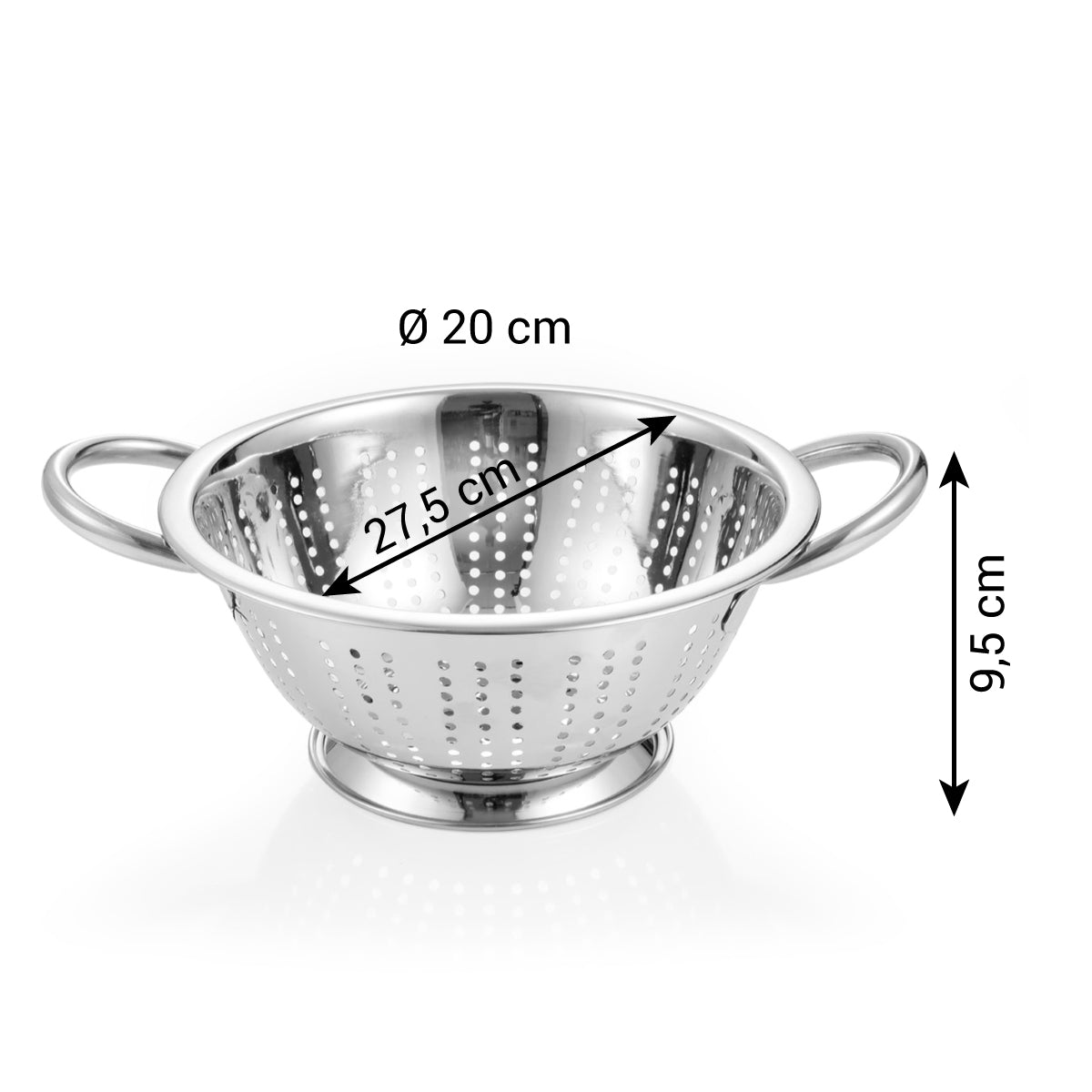 Drainer with base ø 20 cm