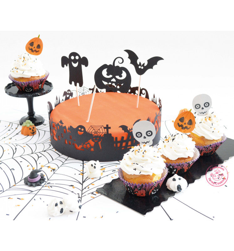 Kit decoração para bolo Halloween