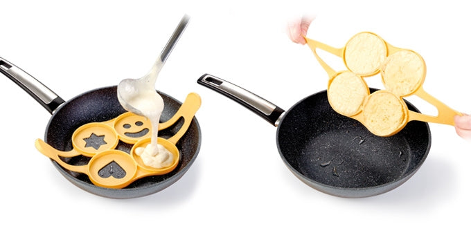 Molde em silicone para panquecas e ovos