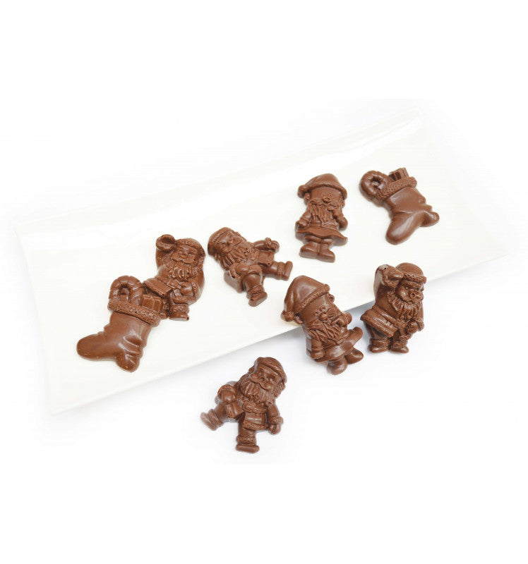 Molde rígido para bombons e gomas de Pai Natal