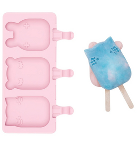 Moldes para gelados silicone rosa claro