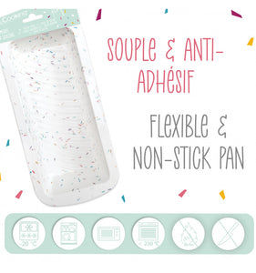 Forma de bolo de silicone funfetti