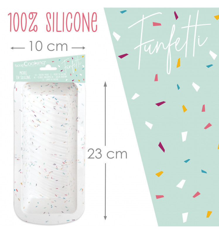 Forma de bolo de silicone funfetti