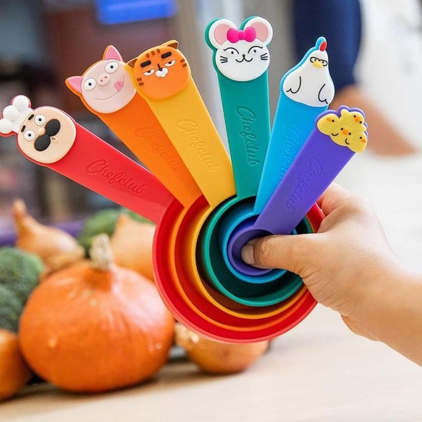 Set of 6 measuring cups