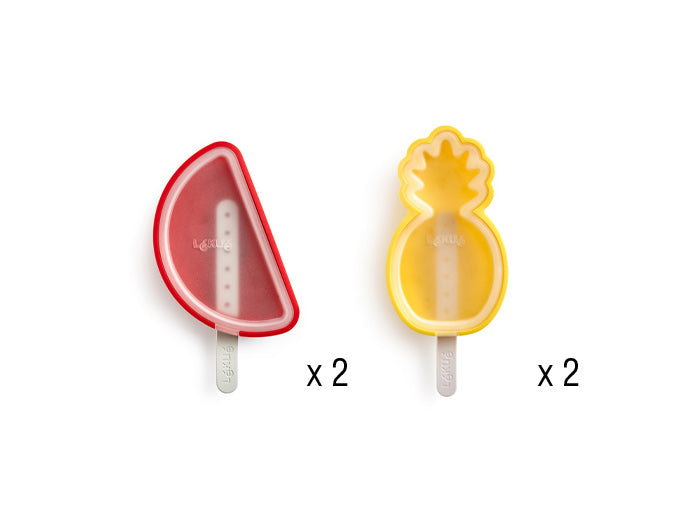 Moldes para gelados em silicone - frutas tropicais